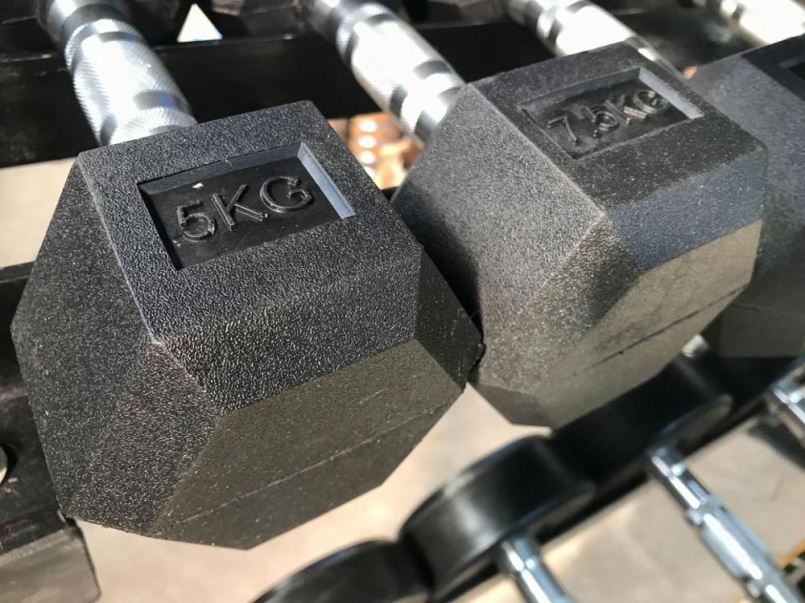 5kg Cast Iron Dumbbells